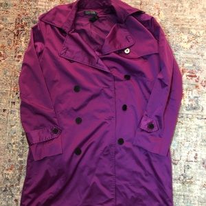 Ralph Lauren Vibrant 💜💜💜💜 Trench Coat